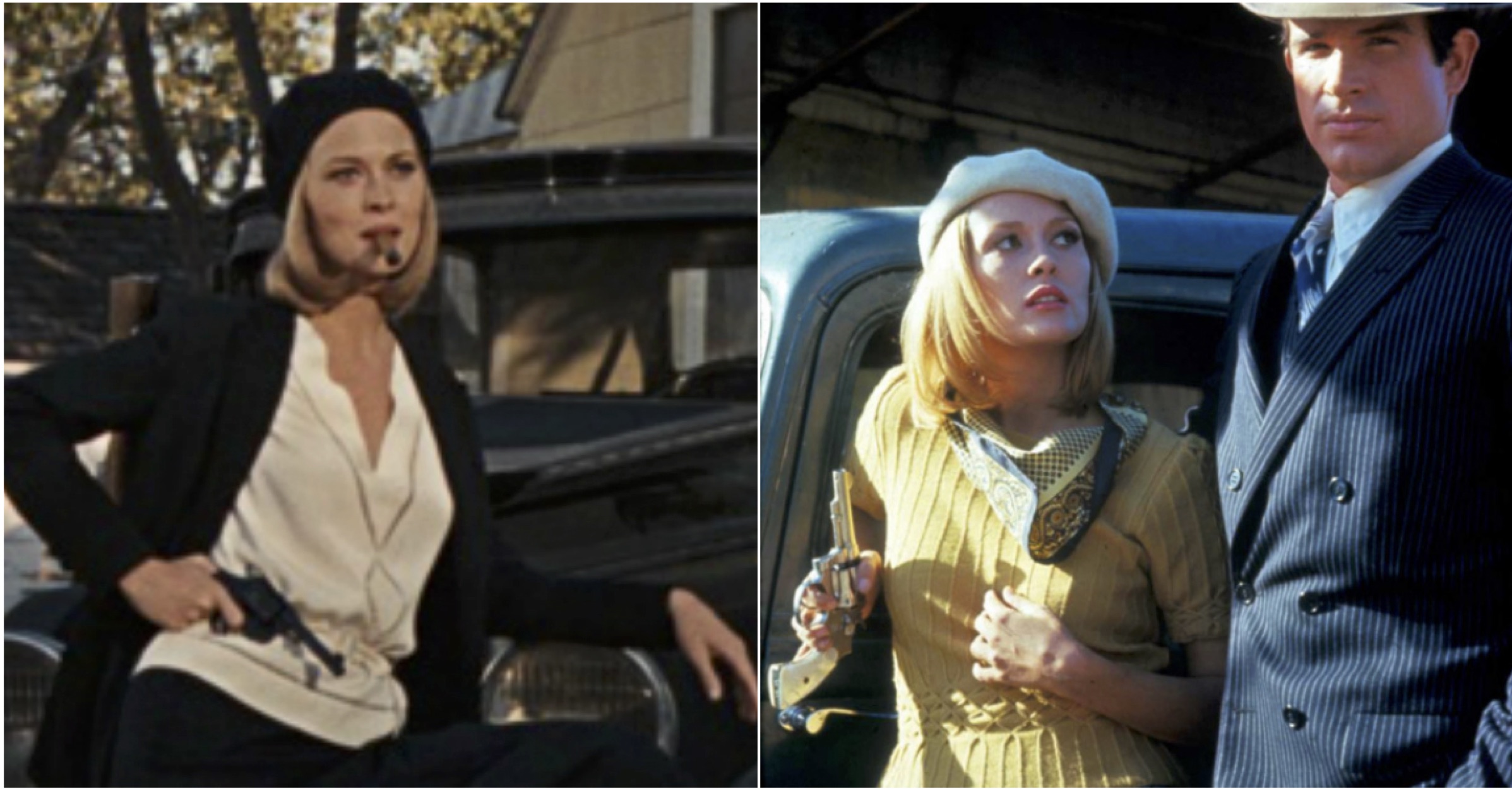 Faye Dunaway as Bonnie Parjker One Smoking Lady Gangster.
